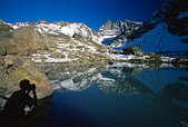 Belledonne : Le lac Blanc et les Trois Pics de Belledonne