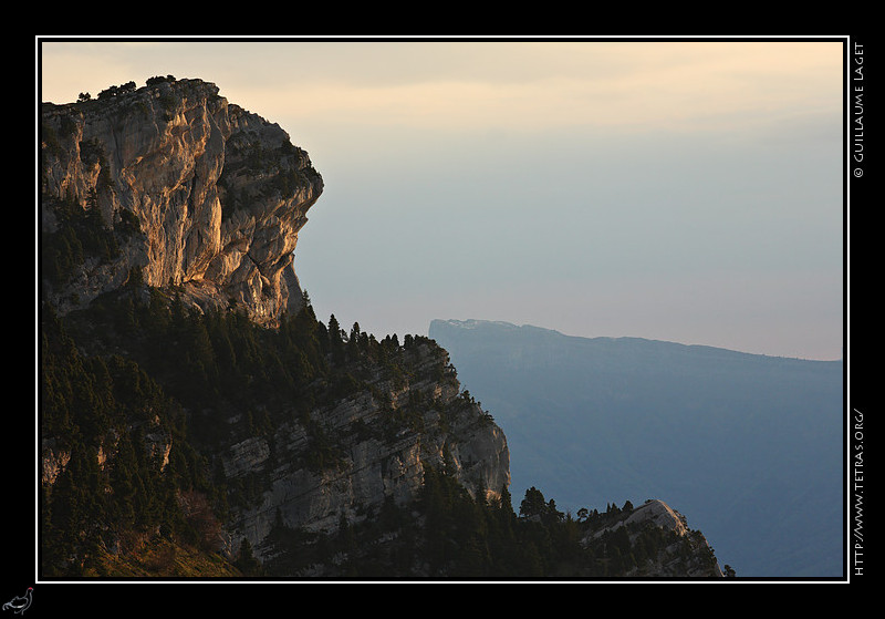 Chartreuse : Les sangles de Belles Ombres depuis le col de l'Alpe