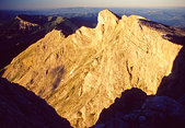 Devoluy : La Dent d'Aurouze depuis le pic de Bure