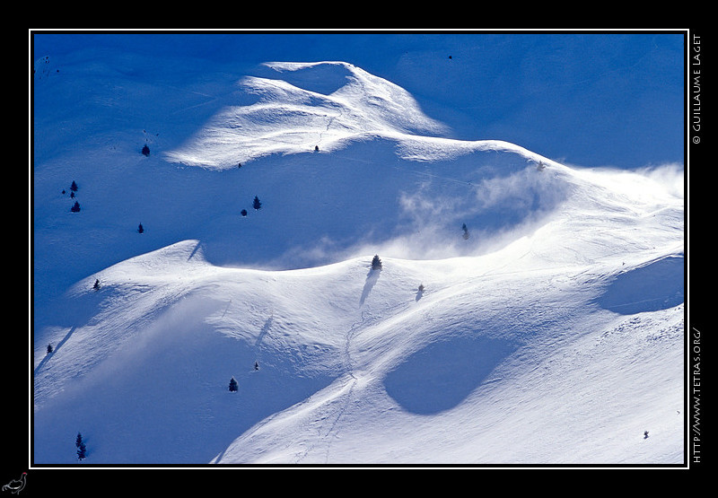 Dvoluy : Dunes de neige dans le vallon d'Ane