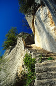 Luberon : L'escalier derobe du Fort de Buoux