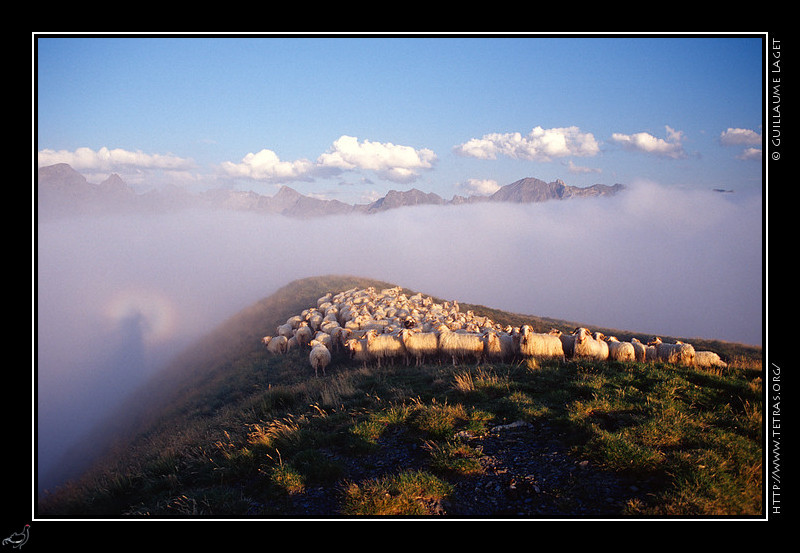 Pyrnes : Derniers rayons et disparition des nuages face au pic du Midi d'Ossau