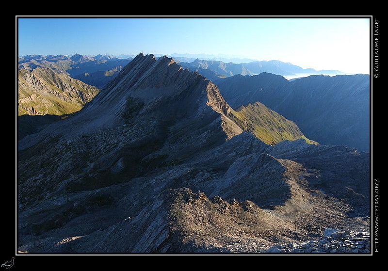 Queyras : Depuis le Pain de Sucre, les crtes de la Taillante