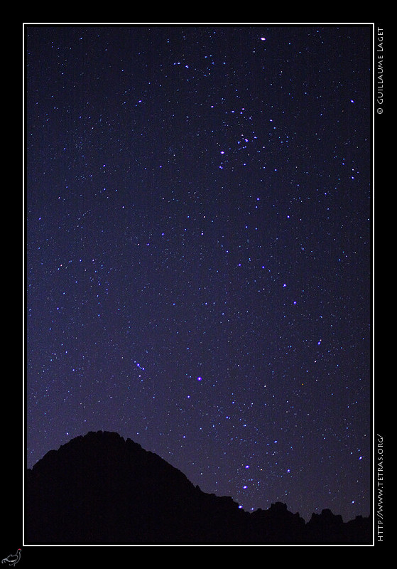 Queyras : Nuit étoilée sur le Grand Pic de Rochebrune