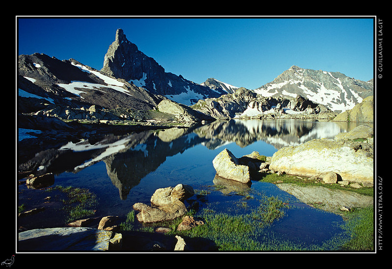 Queyras : Lac et tte des Toilies, au dessus de Saint-Vran