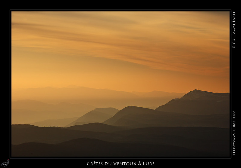 Rcits de randonnes : Les crtes du Ventoux  Lure au soleil levant