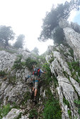 Chartreuse : Sortie du couloir de la Rousse sur les Hauts de Chartreuse