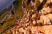 Chartreuse : Passage raide dans le couloir de Jusson