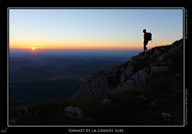 Rcits de randonnes : Coucher de soleil depuis le sommet de la Grande Sure