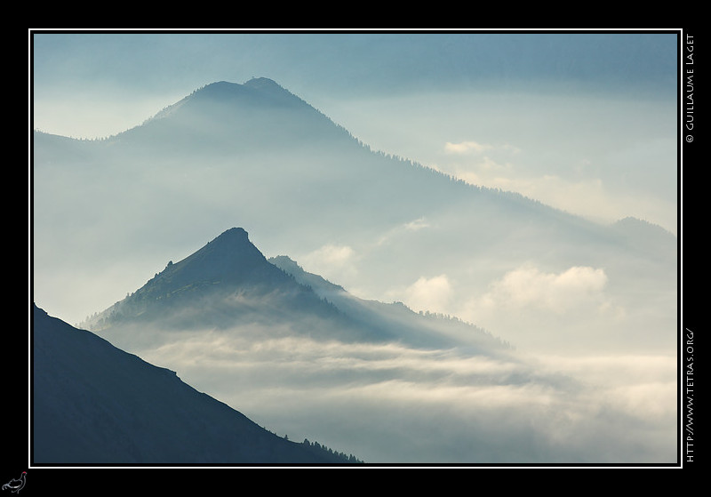 Rcits de randonnes : Brumes de valle italienne vue depuis le Grand Glaiza