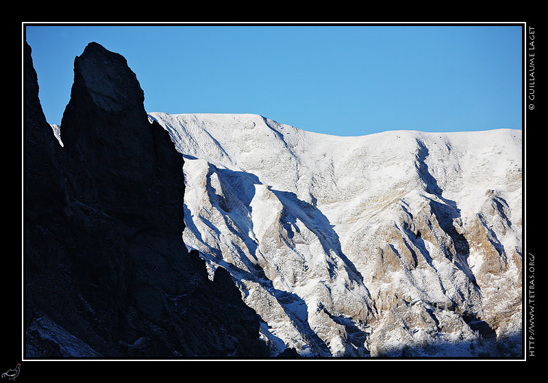 Rcits de randonnes : La face nord de Chamousset a choisi : c'est l'hiver ! 
