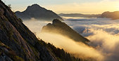 Chartreuse : Brumes sur la Chartreuse, entre le Grand Som et le Charmant Som