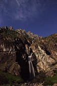 Ecrins : Nuit etoilees au dessus de la cascade du Casset