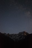 Ecrins : Nuit etoilee au dessus du Sirac