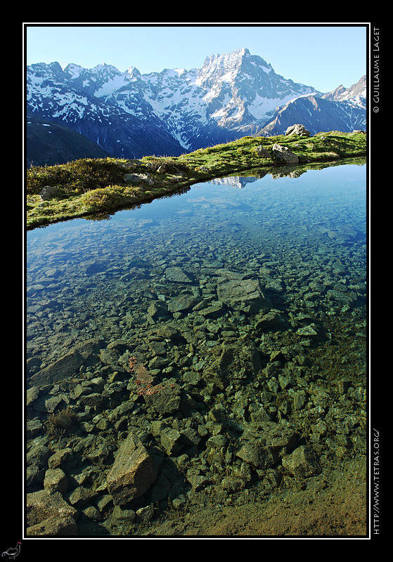 Rcits de randonnes : Le lac Bleu et le Sirac au fond 
