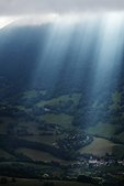 Vercors : Rayons a travers les nuages