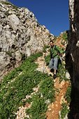 Vercors : Le haut du couloir de Serre-Brion