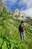 Vercors : Sous le sentier du Balcon Est du Vercors et le pas Etoupe