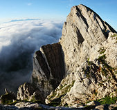 Vercors : Les falaises au sud du Ranc Traversier