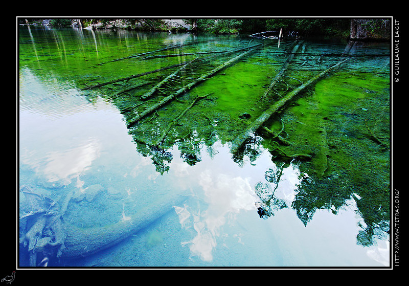 Rcits de randonnes : Reflets du ciel, couleurs verte et bleue 
