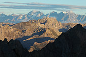 Queyras : Cretes du Queyras aux Ecrins depuis la pointe de Rasis