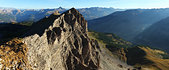 Queyras : Cretes dominant Molines, entre la pointe de Rasis et la roche des Clots