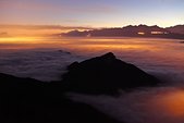 Vercors : Nuit sur la vallee de Grenoble sous la brume