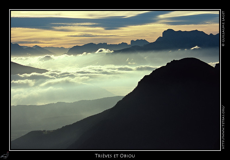 Rcits de randonnes : Nuages sur la valle du Drac 
