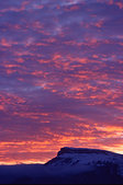 Gapencais : Coucher de soleil et nuages derriere Ceuse