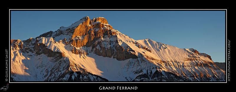 Photo : Un petit panorama d'un secteur que j'aime beaucoup, le Grand Ferrand au dessus de Trminis, depuis le petit sommet de Ratier.Je proposais avec cette image un sondage/comparaison, dont les rsultats sont visibles ici. 
