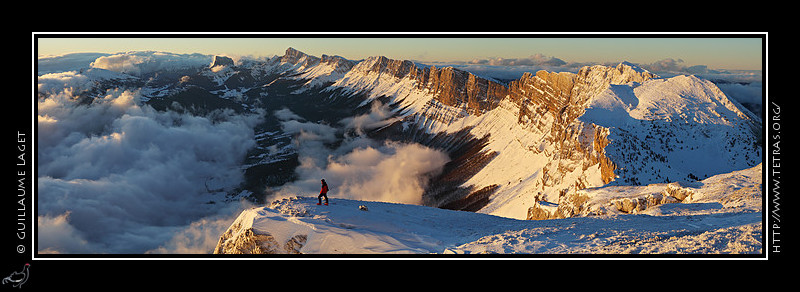 Photo : Au milieu de cette canicule...un peu de neige, avec une photo prise juste avant nol dernier sur les crtes du Vercors... 
