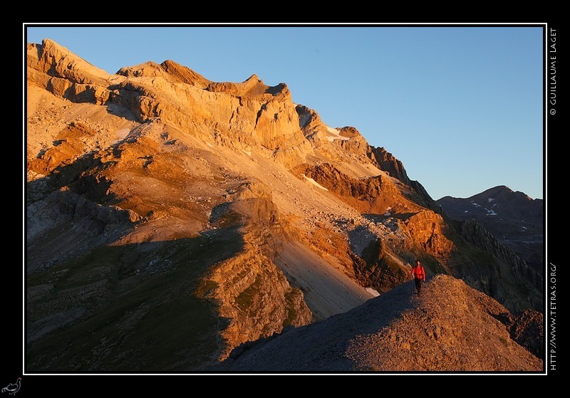 Photo : Lever de soleil vers le col d'Anisclo 
