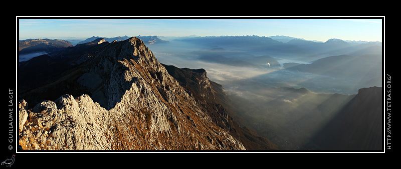 Photo : Les crtes du Roc Cornafion au Rocher de l'Ours 
