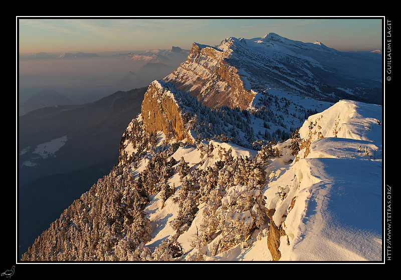 Photo : Les crtes du Vercors depuis le sommet du Moucherotte 
