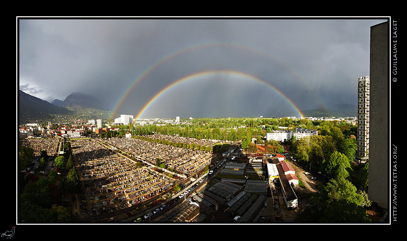 Photo : Arc en ciel vers Grenoble... 
