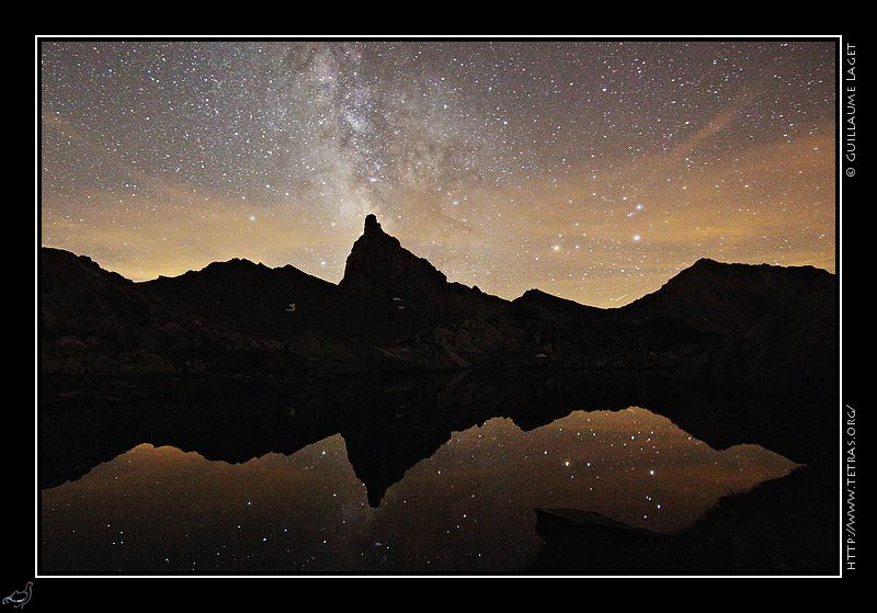 Photo : Nuit toile sur le lac Blanchet 
