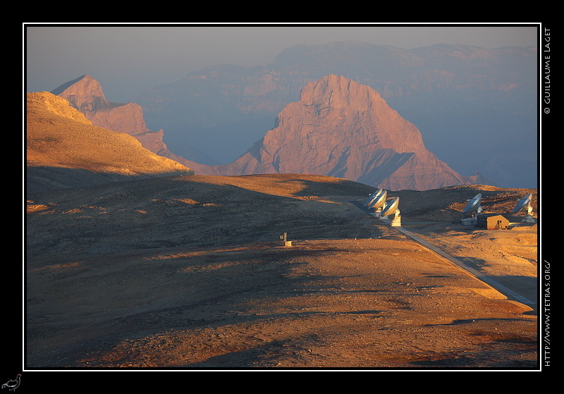 Photo : Antennes de l'IRAM sur le plateau de Bure, Dvoluy 

