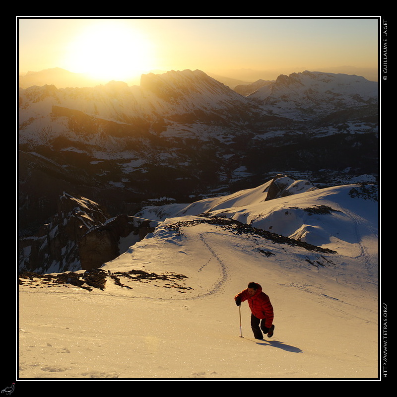 Photo : Sur la cr�te de Samaroux, en montant � la T�te de Lapras en D�voluy 
