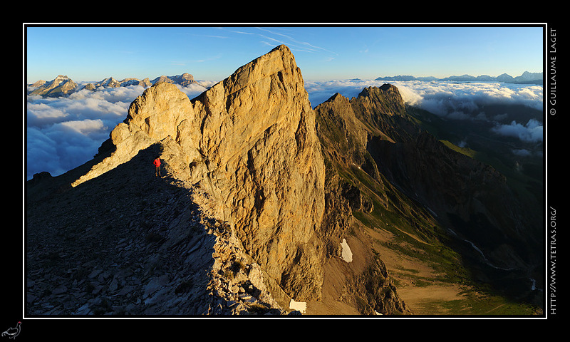 Photo : Les crtes de Faraut vers le pic de Chabournasse 
