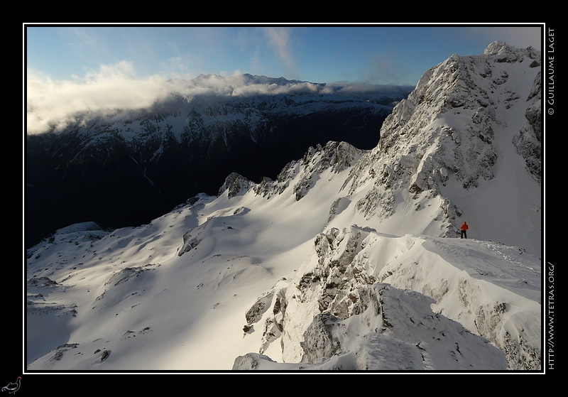 Photo : La Pointe Sud du Ferrouillet, Belledonne, aprs une chute de neige de printemps 
