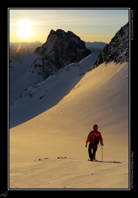 Photo : Les aiguilles de l'Argentire depuis les abords du glacier du Rocher Blanc 
