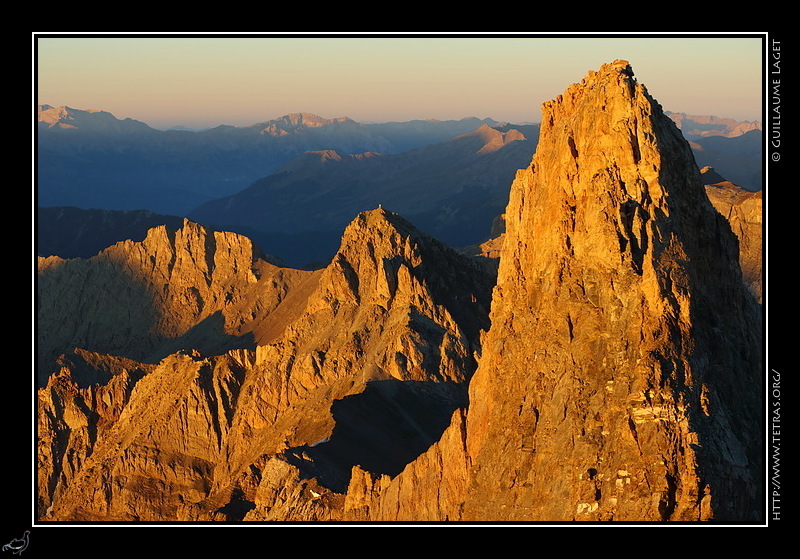 Photo : Pic Sud de la Font Sancte depuis le pic Nord, Queyras 
