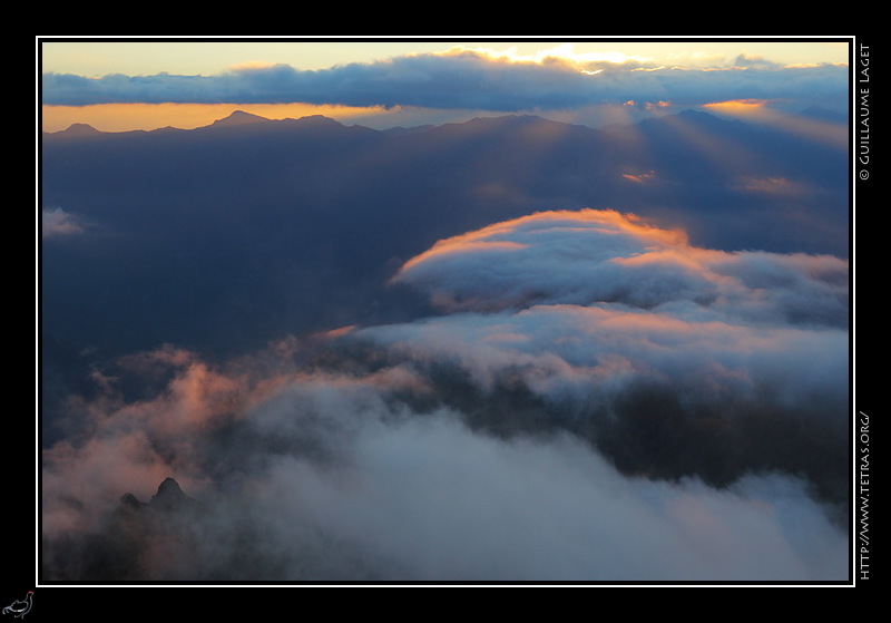 Photo : Lever de soleil depuis le Pic du Frne, Belledonne 
