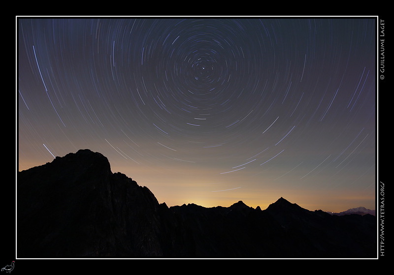 Photo : Nuit au col du Tpey, Belledonne 
