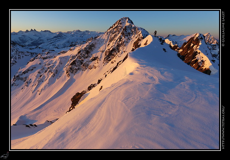 Photo : Bec d'Arguille depuis le col du Tpey, Belledonne 
