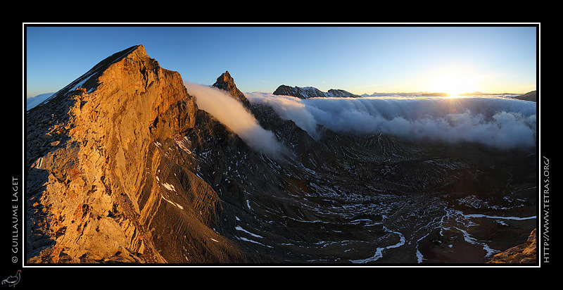 Photo : Lever de soleil sur la Tte de Garnesier, Dvoluy 
