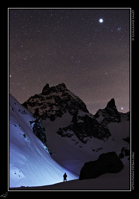 Photo : Ciel toil sous le Grand Pic de Belledonne 
