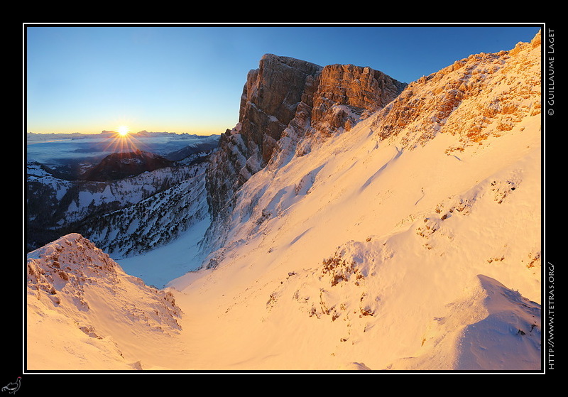 Photo : Falaises du Grand Veymont, Vercors 
