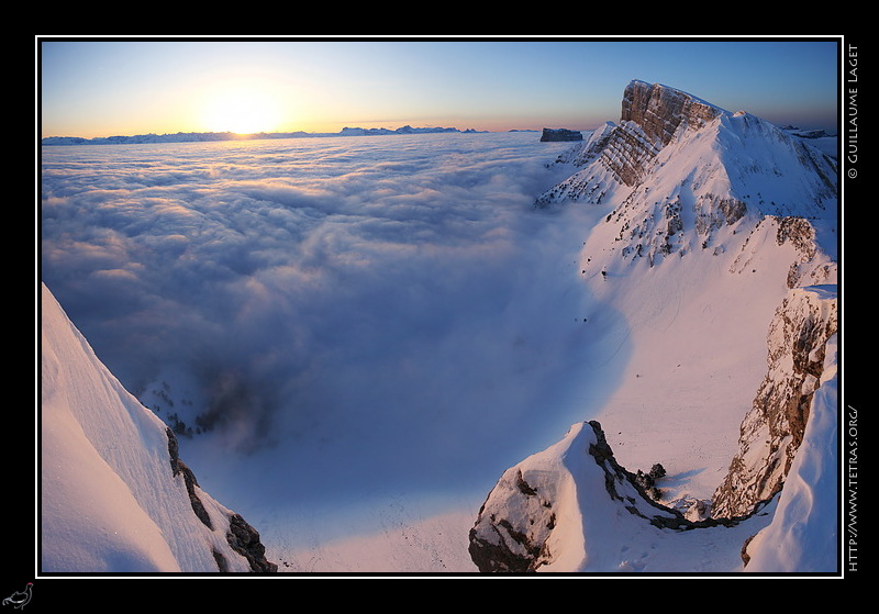 Photo : Grand Veymont depuis Pierre Blanche, Vercors 
