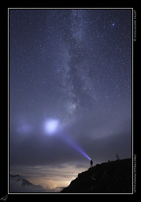 Photo : Sommet du Taillefer sous les toiles 
